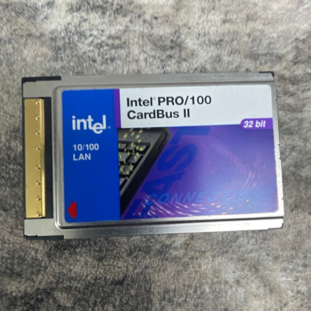 Intel PRO/100 CardBus II PCMCIA Ethernet Adapter 32-bit 10/100 LAN MBLA3300